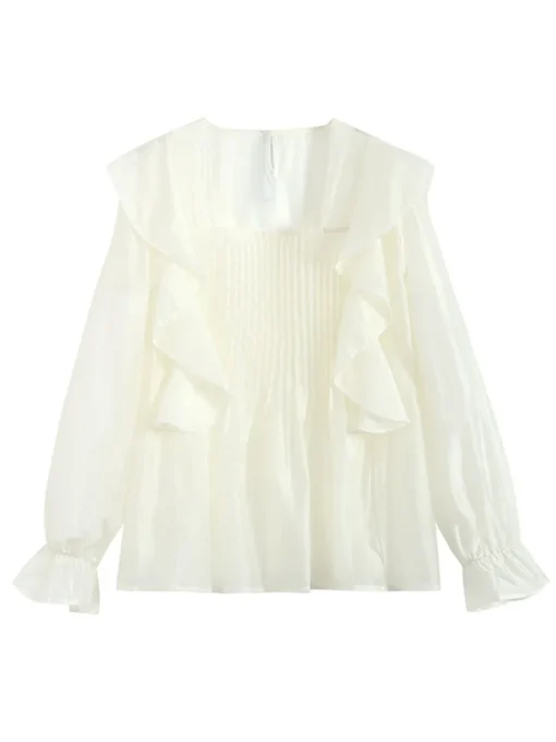 Ruffle Blouse Loose Fit