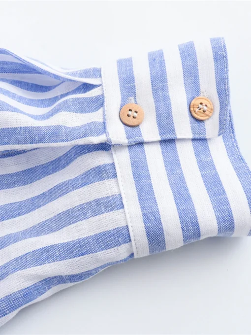 Striped V-Neck Shirt - Image 5