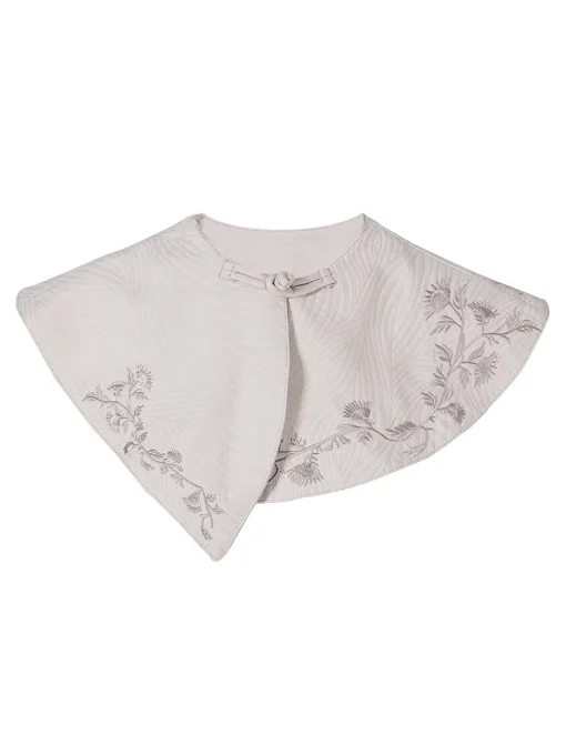 Vintage Embroidered Shawl Spliced Women’s Top - Image 3