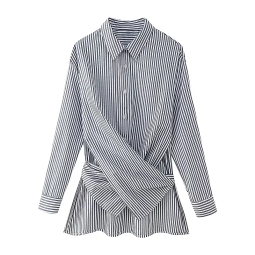 Striped Bandage Shirt - Image 4