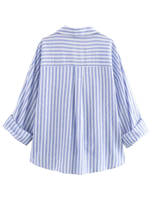 Striped V-Neck Shirt