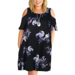 Plus Size Loose Off-the-Shoulder Summer Dress for Women