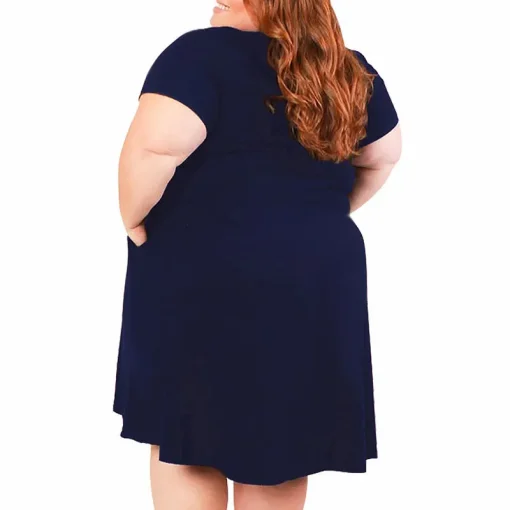 Plus Size Loose Summer Dress for Women Clearance Sale - Image 4