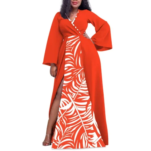 Plus Size Long Sleeve Oversized Maxi Dress for Women - Image 8