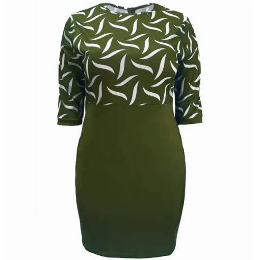 Plus Size Loose Midi Dress for Office and Casual Wear - Image 7