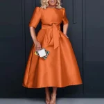 Women's Sexy Puff Sleeve Summer Beach Party Dress