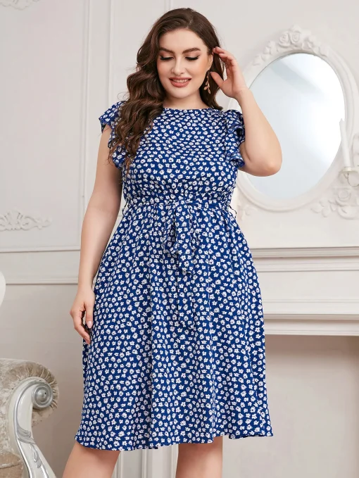 Elegant Plus Size Sleeveless Beach Evening Party Dress - Image 2