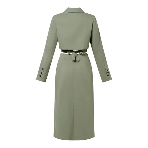 Elegant Long Sleeve Dress Set for Autumn Fashion - Image 6