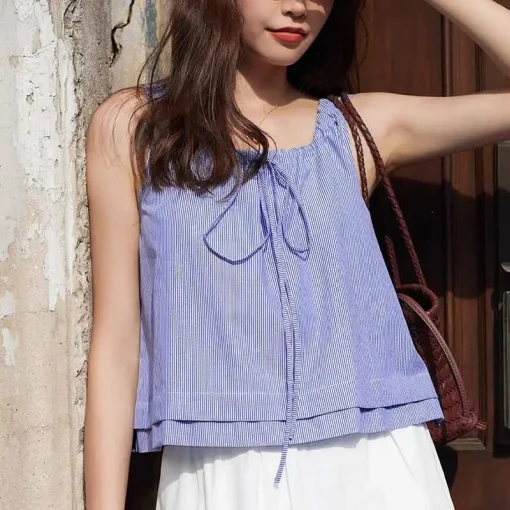 Fashionable Summer Stripe Tank Top for Women - Image 6