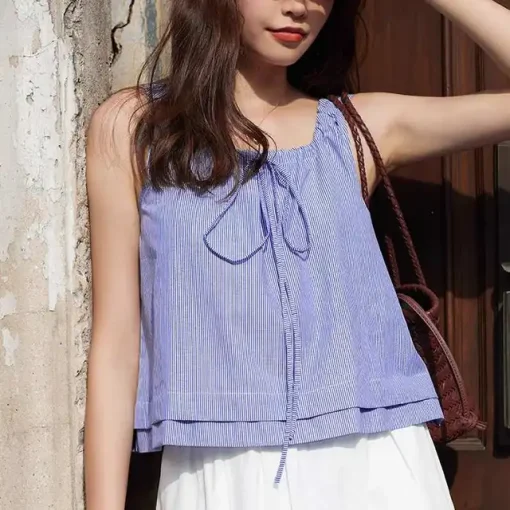 Fashionable Summer Stripe Tank Top for Women - Image 7