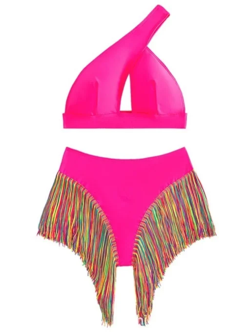 Sexy Push-Up Tassel Bikini Set Women Beachwear Swimsuit - Image 5