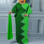 Plus Size Women’s Bohemian Maxi Dress for Autumn