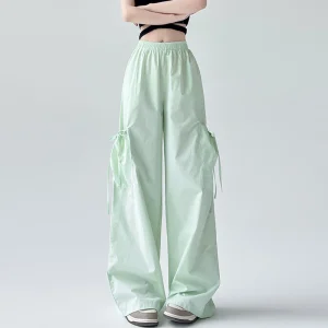 Fashionable Pleated Wide Leg Pants for Casual Wear