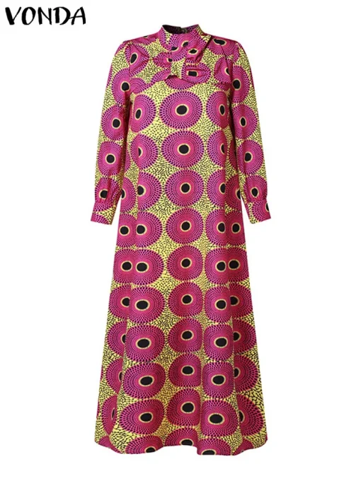 Plus Size  Bohemian Maxi Dress for Women - Image 3