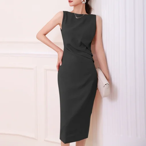 Elegant Sleeveless Summer Shirt Dress for Women - Image 7