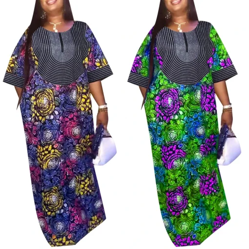 Women's Floral Print Casual Maxi Dress