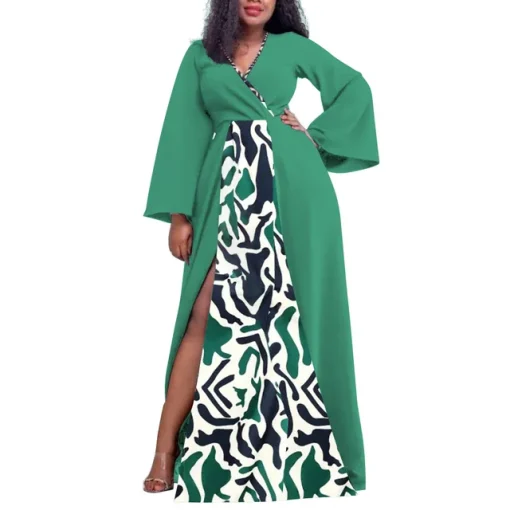 Plus Size Long Sleeve Oversized Maxi Dress for Women - Image 7