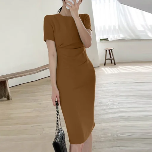 Elegant Pleated Summer Party Dress for Women - Image 6