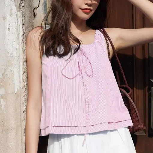 Fashionable Summer Stripe Tank Top for Women - Image 5