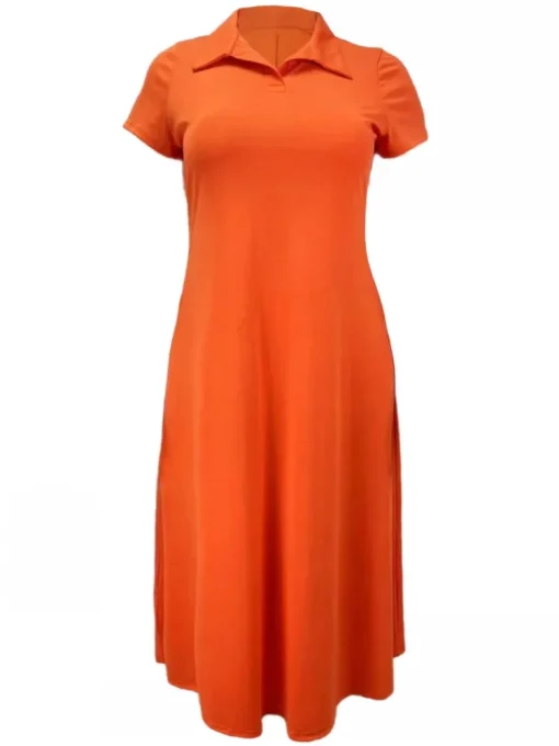 Plus Size Maxi Dress for Women, Casual Street Style - Image 4