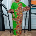 Plus Size   Bohemian Printed Maxi Dress for Women