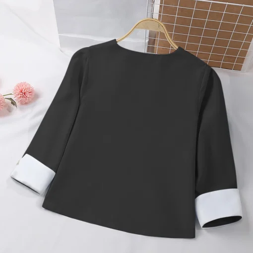 Women’s Elegant V-Neck Autumn Blazer Tops - Image 5