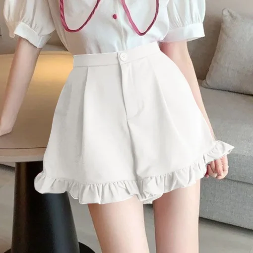 High Waist Ruffled Hot Shorts for Summer Style - Image 5