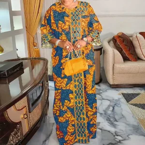 Plus Size Vintage Bohemian Maxi Dress for Women