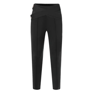Chic Solid Color Slim Pants for Summer Parties