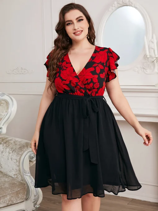 Elegant Plus Size Casual Long Loose Evening Party Dress - Image 5