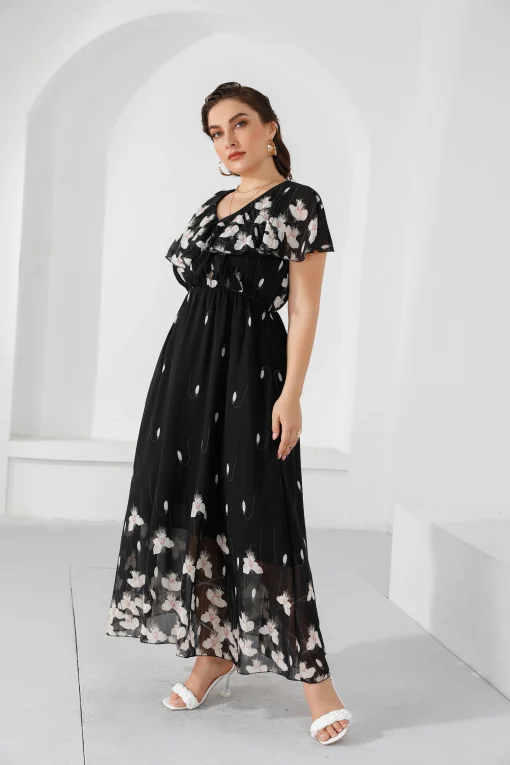 Plus Size Elegant Sleeveless Beach Summer Vacation Dress - Image 4