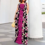 Plus Size Women’s Sleeveless Floral Maxi Sundress
