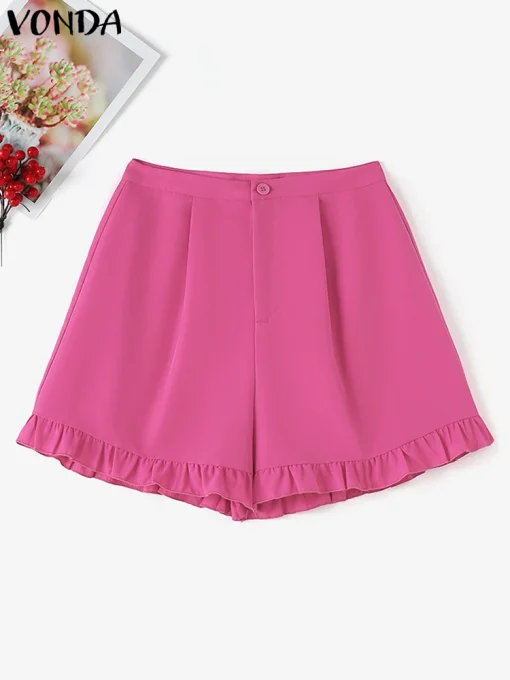 High Waist Ruffled Hot Shorts for Summer Style - Image 2