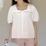 Bohemian Ruffled Square Neck Blouses for Women