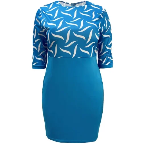 Plus Size Loose Midi Dress for Office and Casual Wear - Image 13