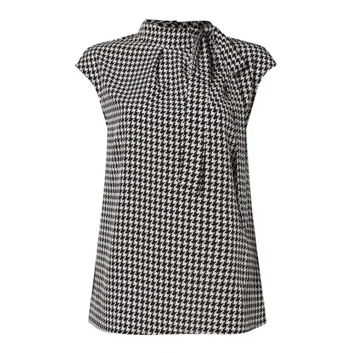 Women’s Elegant Printed Sleeveless Summer Blouse - Image 6