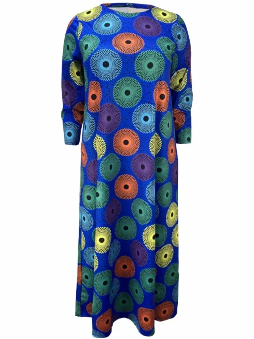 Plus Size Office Lady Loose Maxi Dress for Women - Image 2