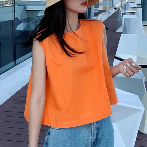 Casual Sleeveless Tunic Blouse for Summer Women - Image 8