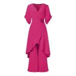 Women’s Summer Ruffled Long Sleeve Top and Pants Set