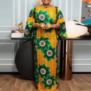 Bohemian Retro Printed Oversized Summer Party Dress