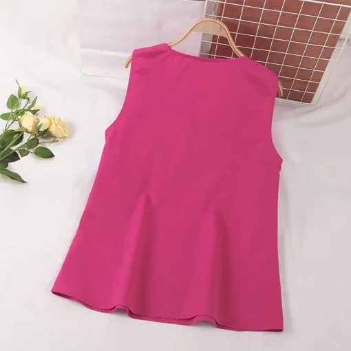 Women’s Sexy Sleeveless Square Collar Tank Tops - Image 6