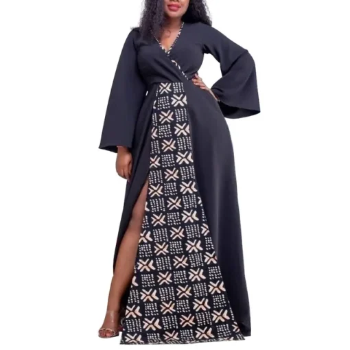 Plus Size Long Sleeve Oversized Maxi Dress for Women - Image 6