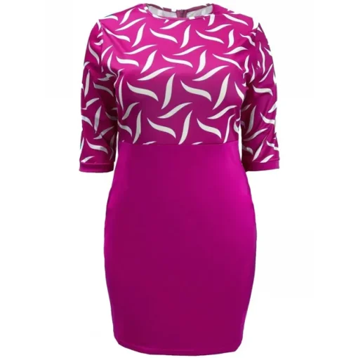 Plus Size Loose Midi Dress for Office and Casual Wear - Image 9