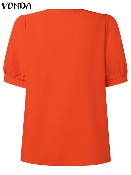 Elegant Ruffled Blouse for Women in Summer - Image 3