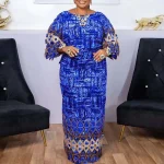 Plus Size Bohemian Printed Summer Maxi Dress