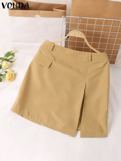 High Waist A-Line Mini Skirt for Women - Image 2