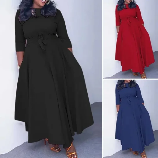 Plus Size Elegant A-Line Party Dress for Women