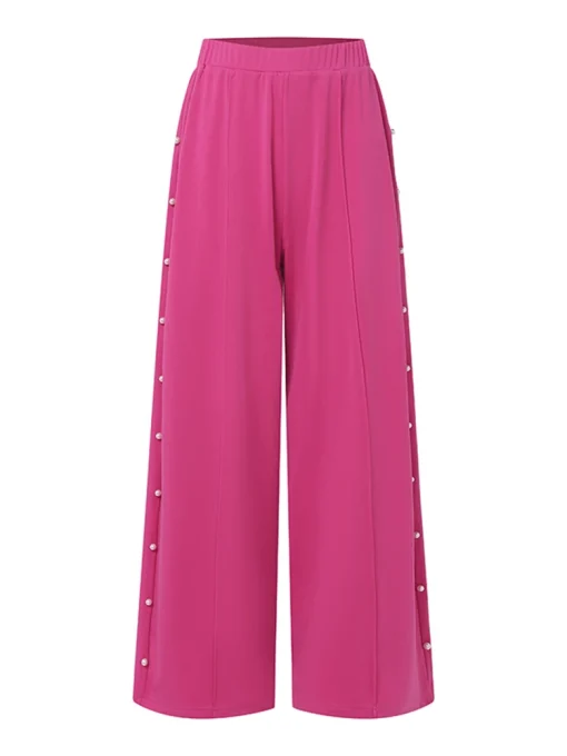 American Style Plus Size Pant Set with Lantern Sleeves - Image 2