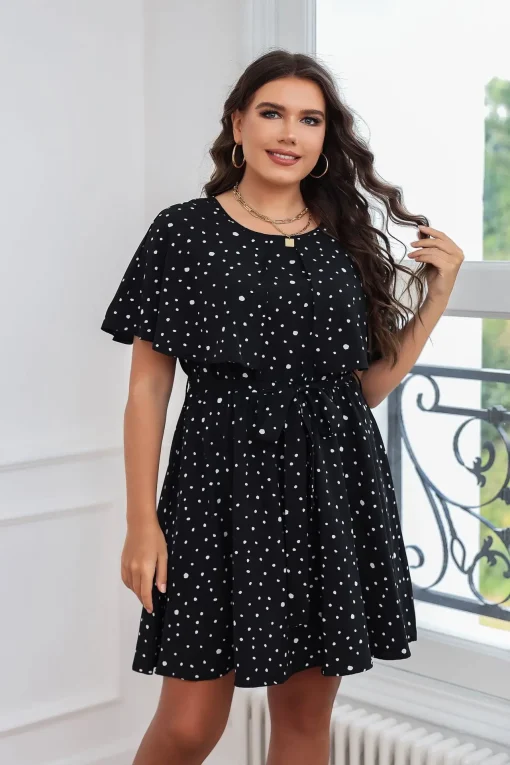 Elegant Floral Long Loose Dress for Plus Size Women - Image 3