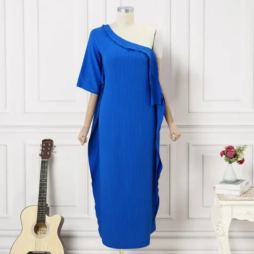 Plus Size Elegant Off-Shoulder Maxi Summer Dress